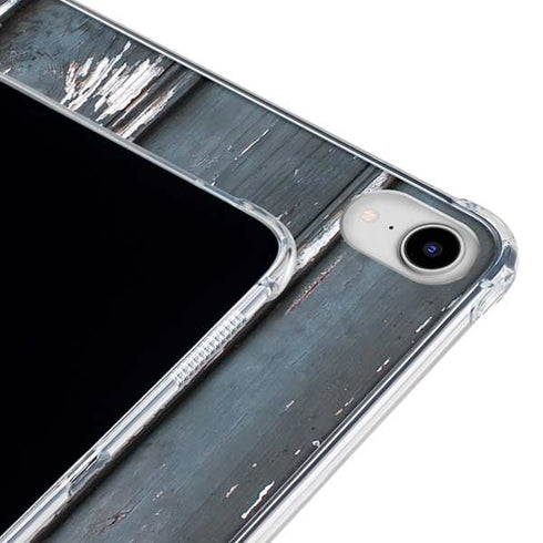 Chipped Blue Wood iPad 11th Gen (2025) Clear Case