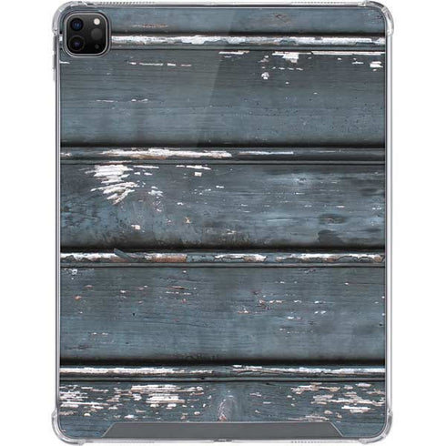 Chipped Blue Wood iPad Cases