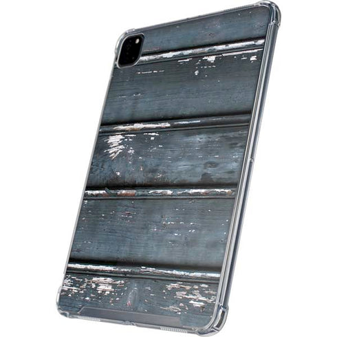 Chipped Blue Wood iPad Cases