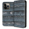 Chipped Blue Wood iPhone 13 Pro Folio Case