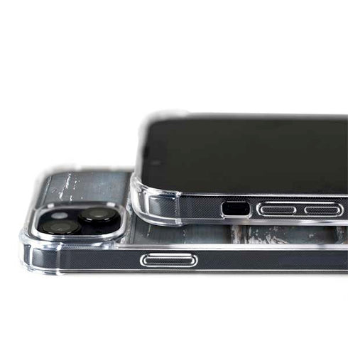 Chipped Blue Wood iPhone 14 MagSafe Case