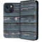 Chipped Blue Wood iPhone 14 Plus Folio Case