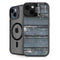 Chipped Blue Wood iPhone 14 Plus Kickstand Case