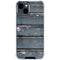 Chipped Blue Wood iPhone 15 Clear Case