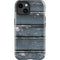Chipped Blue Wood iPhone 15 Impact Case