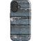 Chipped Blue Wood iPhone 16 Magsafe Impact Case