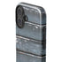 Chipped Blue Wood iPhone 16 Plus Impact Case
