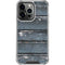 Chipped Blue Wood iPhone 16 Pro Clear Case