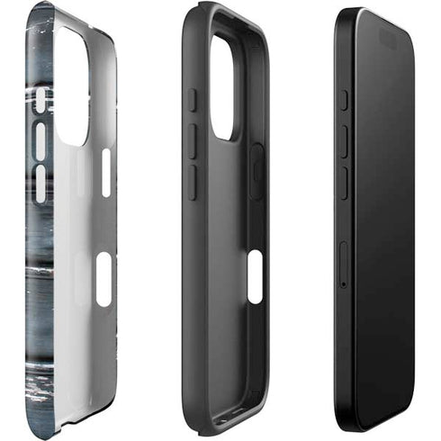 Chipped Blue Wood iPhone 16 Pro Impact Case