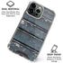 Chipped Blue Wood iPhone 16 Pro Max Clear Case