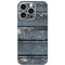 Chipped Blue Wood iPhone 16 Pro Skin