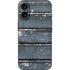 Chipped Blue Wood iPhone 16 Skin