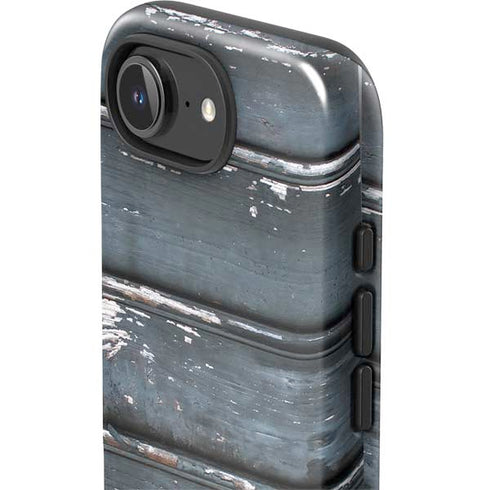 Chipped Blue Wood iPhone 16e Impact Case