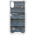 Chipped Blue Wood iPhone XS Clear Case