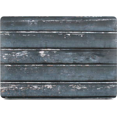 Chipped Blue Wood Apple MacBook Air Skin