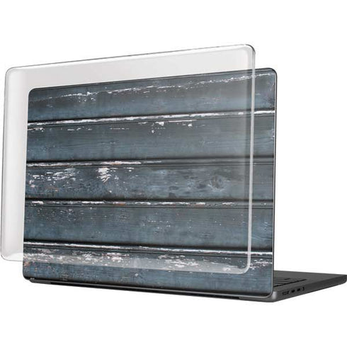 Chipped Blue Wood MacBook Pro 14in (2021-24) Case plus Skin