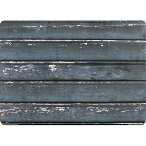 Chipped Blue Wood Apple MacBook Pro 14-inch Skin