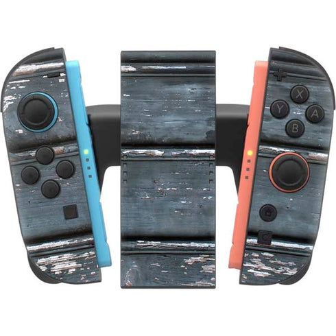 Chipped Blue Wood Nintendo Switch 2 (2025) Joy-Con Controller Skin