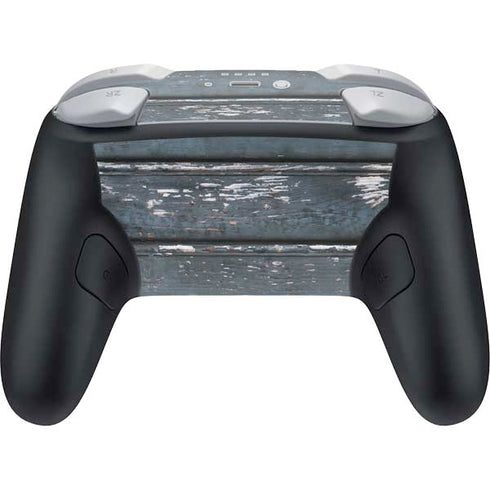 Chipped Blue Wood Nintendo Switch 2 (2025) Pro Controller Skin