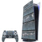 Chipped Blue Wood PlayStation PS5 Skins