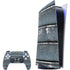 Chipped Blue Wood PlayStation PS5 Skins