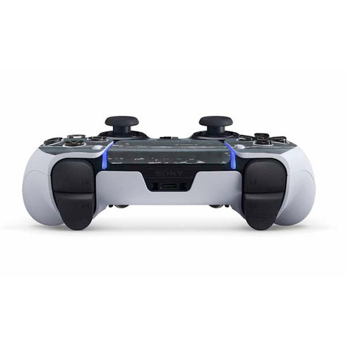 Chipped Blue Wood PS5 DualSense Edge Pro Controller Skin