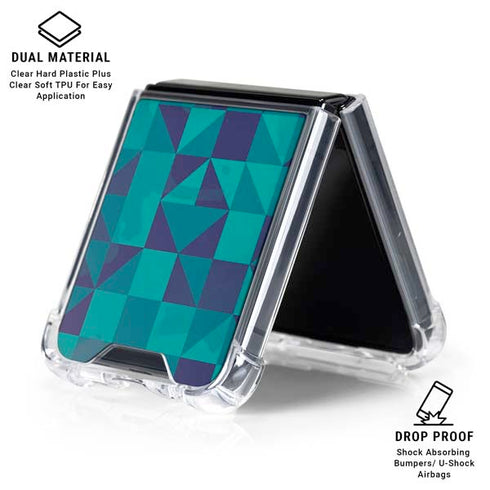 Chromatic 01 Galaxy Z Flip7 Clear Case