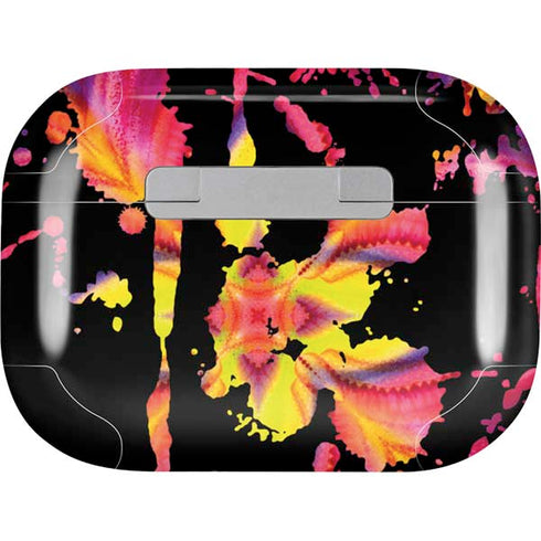 Chromatic Splatter Black AirPods Skins