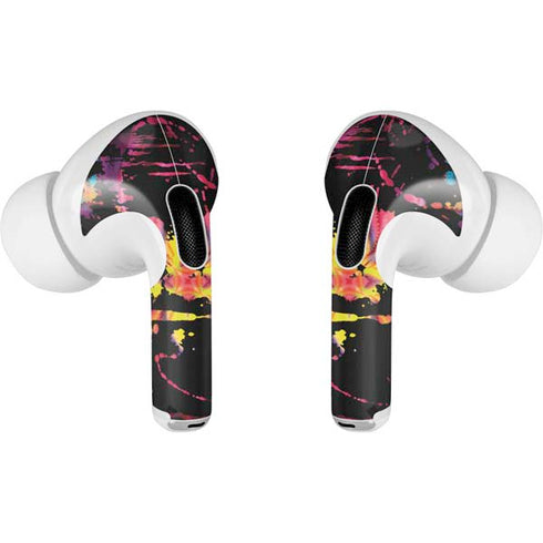 Chromatic Splatter Black AirPods Skins