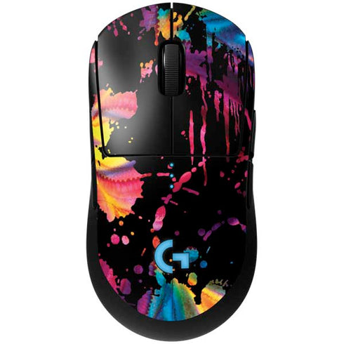 Chromatic Splatter Black G Pro Wireless Gaming Mouse Skin