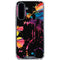 Chromatic Splatter Black Galaxy A36 5G Clear Case