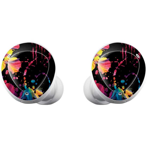 Chromatic Splatter Black Galaxy Buds Plus Skin