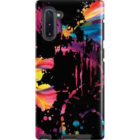 Chromatic Splatter Black Galaxy Cases