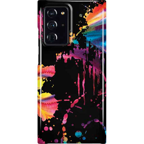 Chromatic Splatter Black Galaxy Cases