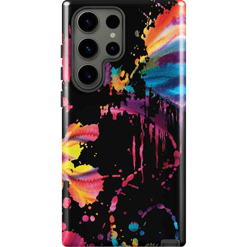 Chromatic Splatter Black Galaxy S23 Ultra Pro Case