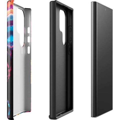 Chromatic Splatter Black Galaxy S23 Ultra Pro Case