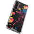 Chromatic Splatter Black Galaxy S24 FE Clear Case