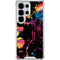 Chromatic Splatter Black Galaxy S26 Ultra Clear Case