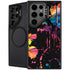 Chromatic Splatter Black Galaxy S26 Ultra Kickstand Case
