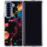 Chromatic Splatter Black Galaxy Z Fold6 Clear Case