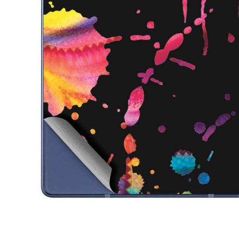 Chromatic Splatter Black Galaxy Z Fold6 Skin