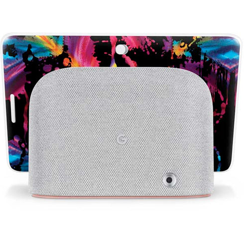 Chromatic Splatter Black Google Home Hub Skin