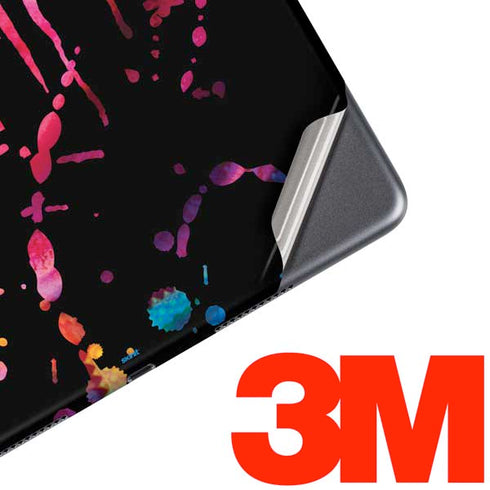 Chromatic Splatter Black iPad Skins