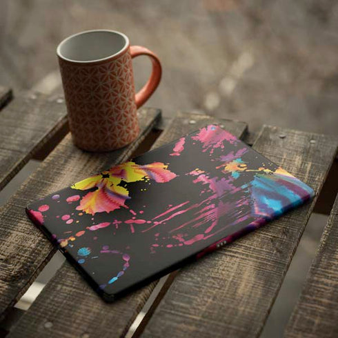 Chromatic Splatter Black iPad Skins