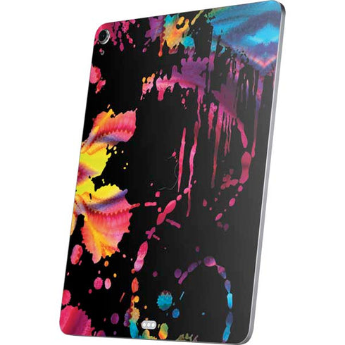 Chromatic Splatter Black Apple iPad Air Skin