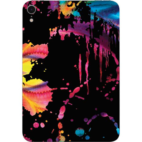 Chromatic Splatter Black Apple iPad Mini Skin
