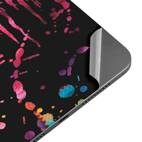 Chromatic Splatter Black Apple iPad Mini Skin