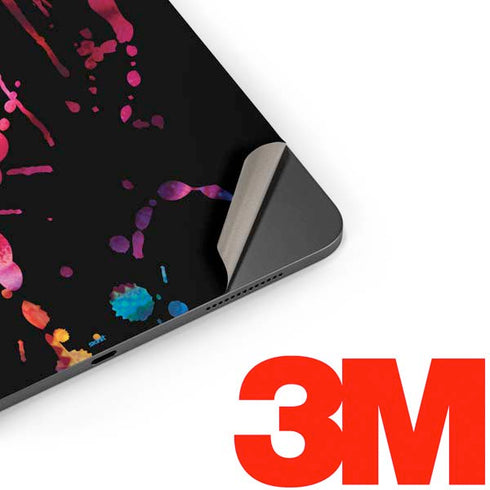Chromatic Splatter Black Apple iPad Pro Skin
