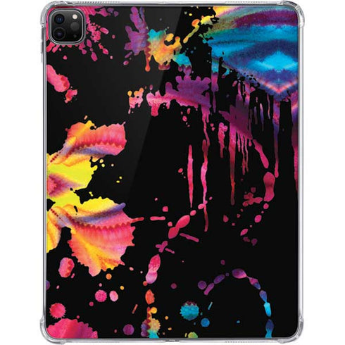 Chromatic Splatter Black iPad Pro 11in (2024) Clear Case