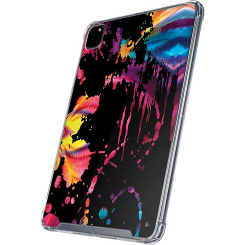 Chromatic Splatter Black iPad Cases